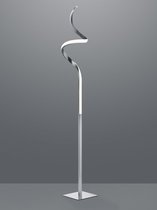 Trio Leuchten ruta - Design LED Dimbare Vloerlamp | Staande Lamp met Dimmer - 1 lichts - H 145 cm - Staal - Woonkamer | Slaapkamer | Keuken