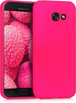kwmobile telefoonhoesje voor Samsung Galaxy A5 (2017) - Hoesje voor smartphone - Back cover in neon roze