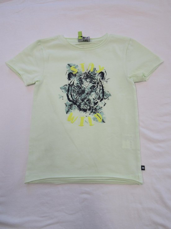 rumbl , jongens, t-shirt korte mouw , licht groen , tijger, Stay, 104 / 110