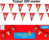 Vlaggenlijn Sinterklaas - Sint & Piet - 300 meter – 50 Stuks
