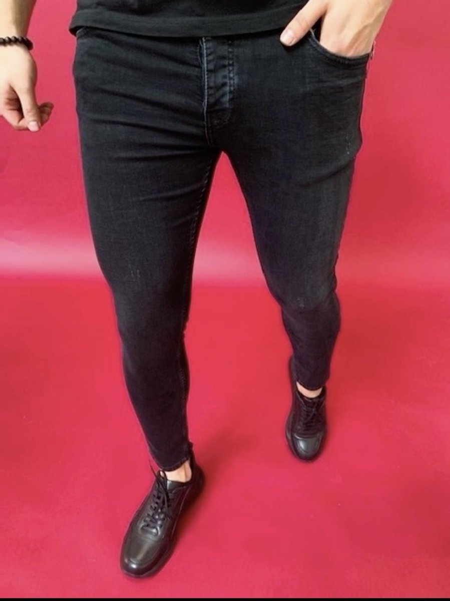 RYMN jeans skinny slimfit basic zwart JNS063 size 29