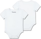 Petelulu - Bamboe Romper - Korte Mouw - 0-3 Maanden - Wit