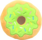 Groen Donut speeltje - Hondenspeelgoed - Donut speelgoed - Dog toys - Donut speelgoed - Donut Hondenspeelgoed - Piepspeelgoed - Pluchespeelgoed