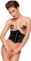 PVC underbust corset - Black