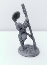 3D Printed Miniature - Monk Female 01 - Dungeons & Dragons - Hero of the Realm KS