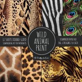 Wild Animal Print Scrapbook Paper Pad 8x8 Scrapbooking Kit for Papercrafts, Cardmaking, Printmaking, DIY Crafts, Nature Themed, Designs, Borders, Backgrounds, Patterns