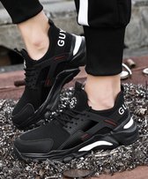 Werkschoenen-Sportief-Sneakers Stalen Neus Kleur Zwart -Wit-maat42