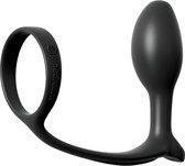 Ass-Gasm Cock Ring Beginners Plug - Black