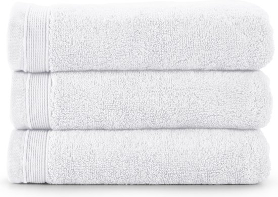 Bamatex Home Textiles - Collectie Emotion - Handdoek - 50*100 cm - WIT - set van 3 stuks - Egeïsche gekamde katoen - 540 g/m2