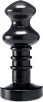 XXLTOYS - Megatop - XXL Plug - Inbrenglengte 18 X 7.7 cm - Black - Uniek design Buttplug - Stevige Anaal plug - Made in Europe