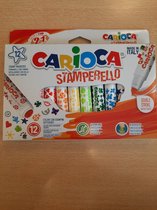 Viltstiften / stempelen  Carioca Stamperello 12 stuks