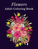 Flowers Adult Coloring Book