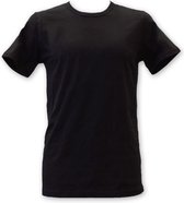 Apollo Heren Shirt O-Neck 2-pack Black Maat S - T-shirts 95% Katoen
