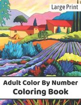 Large Print Adult Color By Number Coloring Book