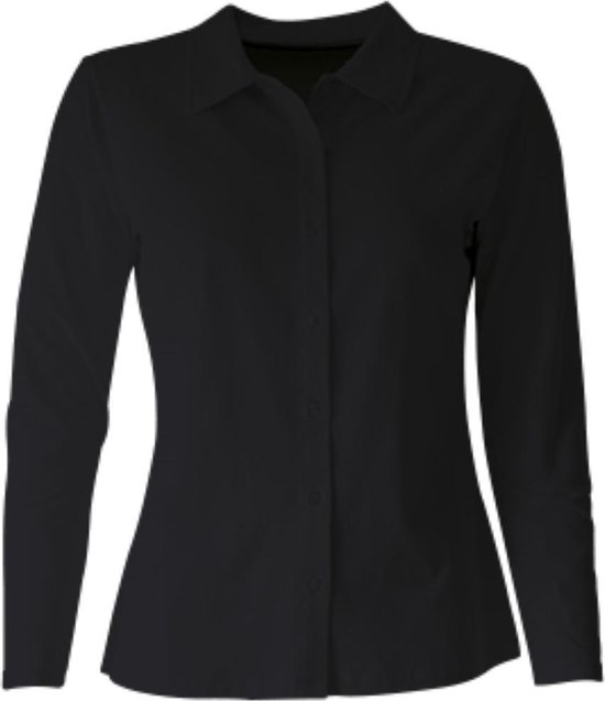 MOOI! Company - Basis blouse  - Polo - Blouse model Esmee - Kleur Zwart - XS