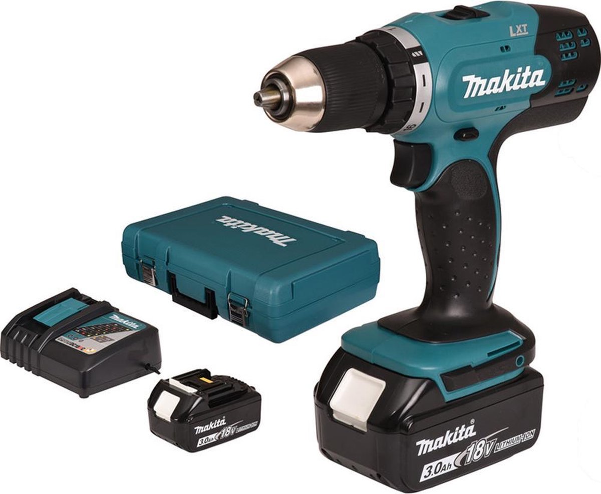 Perceuse 18V LXT (2x3,0 Ah) dans coffret - Makita DDF453RFE