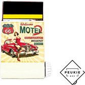 Peukiebox™ - Motel Car - Asbak voor buiten - Pocket asbak - Pocket ashtray - Portable ashtay - Accesoires voor sigaretten | De oplossing voor peukafval op straat