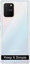 Samsung Galaxy S10 Lite - Smart cover - Transparant - Simple