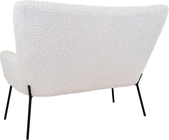 Canapé en peau de mouton Artichok Rosemarie - 2 places - L128 x P73 x H97 cm - Wit