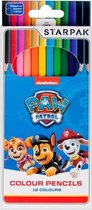 Starpak - Paw Patrol - Kleurpotloden - 12 kleuren