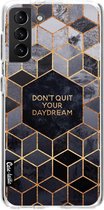 Casetastic Samsung Galaxy S21 Plus 4G/5G Hoesje - Softcover Hoesje met Design - don't quit your daydream Print