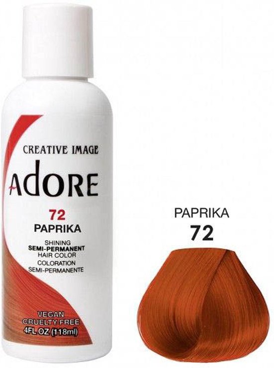 ADORE SEMI PERMANENT COLOR 72 PAPRIKA 118ML bol