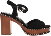 Tamaris Sandalen met hak zwart - Maat 40