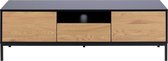 Emob- TV Meubel Tv-meubel Dover 2 deuren 1 lade - 140cm - Bruin; Zwart