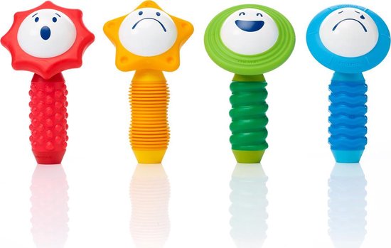 SmartMax My First Sounds & Senses - Magnetisch Sensorisch Speelgoed - 8-Delige Bouwset met Geluid en Structuur - Educatief Speelgoed voor Peuters - Vanaf 1 Jaar