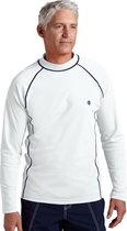 Coolibar - UV Zwemshirt voor heren - Longsleeve - Tulum Rash - Wit - maat M