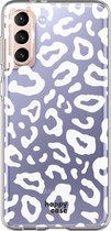 HappyCase Samsung Galaxy S21 Hoesje Flexibel TPU Luipaard Print