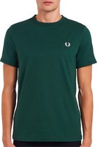 Fred Perry - Ringer T-shirt - T-shirt - L - Groen