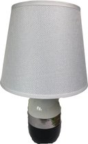 Tafellamp Dillon wit/zilver/zwart 32.5cm - decoratie - sfeer - verlichting - tafel - lamp - lampenkap - lampen - cadeau