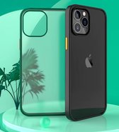 Keysion - iPhone 12 hoesje - iPhone 12 Pro hoesje - iPhone 12 case - iPhone 12 Pro case - Transparant Zwart