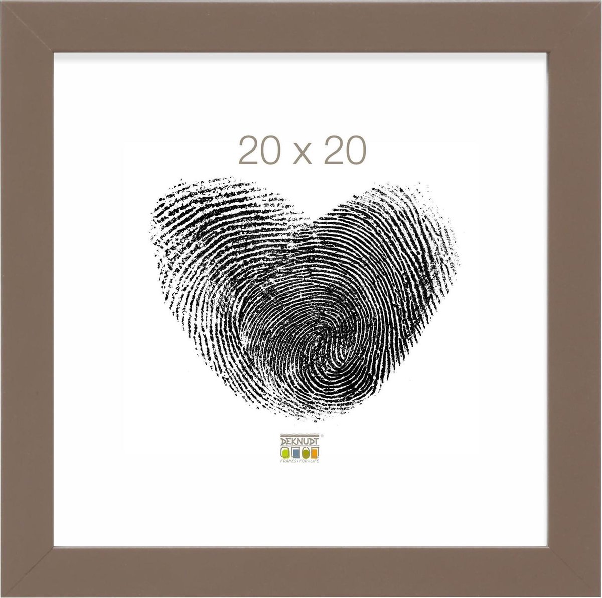 Deknudt Frames Fotolijst - Taupe - S45SK9 - Fotomaat: 20x20 cm