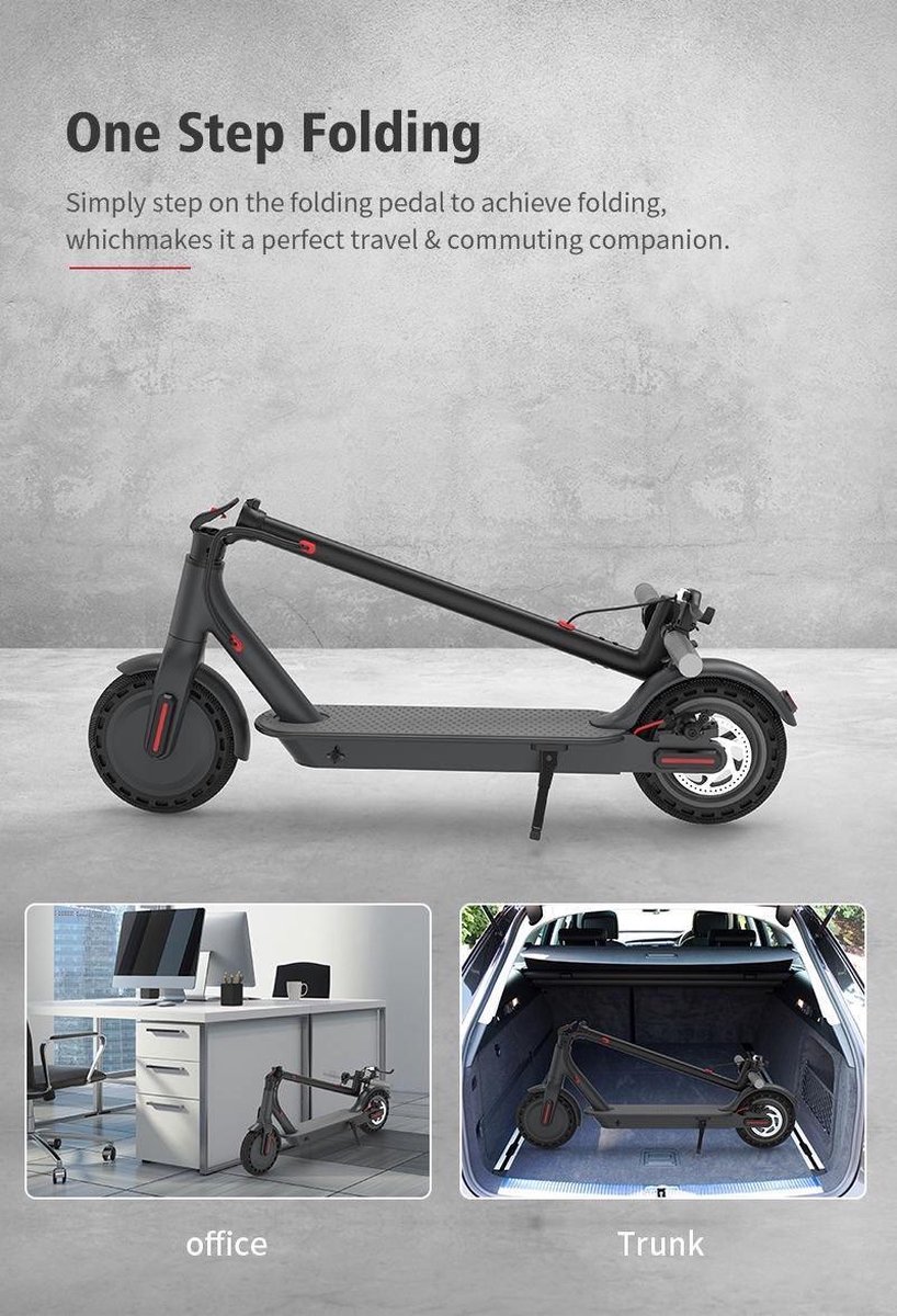 Elektrische step voor volwassenen 8.5inch - ( Xiaomi M365 Pro Look) - 350 W  - 32km/u - | bol.com