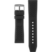 Morellato Horlogebandje - Morellato horlogeband Sile - Silicone - Zwart - bandbreedte 22.00 mm