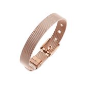 Amodi® Jewellery - Mesh Armband - Verstelbaar - Rosé Goudkleurig