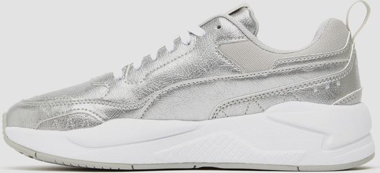 PUMA X-Ray² Square Metallic Tumbled Dames Sneakers - Puma White-Puma White- Puma New | bol.com