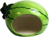 Happy pet knaagdierhuisje hamster watermeloen keramiek 9x9x12 cm