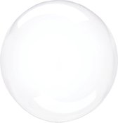 Anagram Folieballon Clearz Petite Crystal 30 Cm Transparant Wit