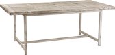 J-Line Eettafel Ibiza Rechthoek Hout White Wash