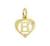 Robimex Collection Hanger Letter B in Hartje - Goud