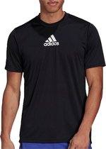 adidas Sportshirt - Maat M  - Mannen - zwart/wit