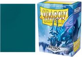 Dragon Sleeves Matte - 100 stuks - Petrol Blauw