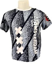 Amsterdam voetbaltenue - Imitatie Voetbal Shirt + Broek Set - Ajax uit tenue - Maat: S (164)