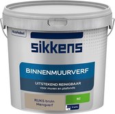 Sikkens - Binnenmuurverf - Muurverf - mengkleur - Mat - RIJKS bruin - 5 Liter