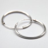 Classic 20mm Silver Hoops