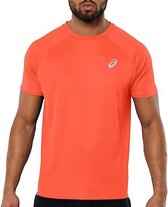 Asics Sportshirt - Maat S  - Mannen - koraalrood