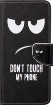 Nokia 5.4 Hoesje Portemonnee Book Case met Print Don't Touch